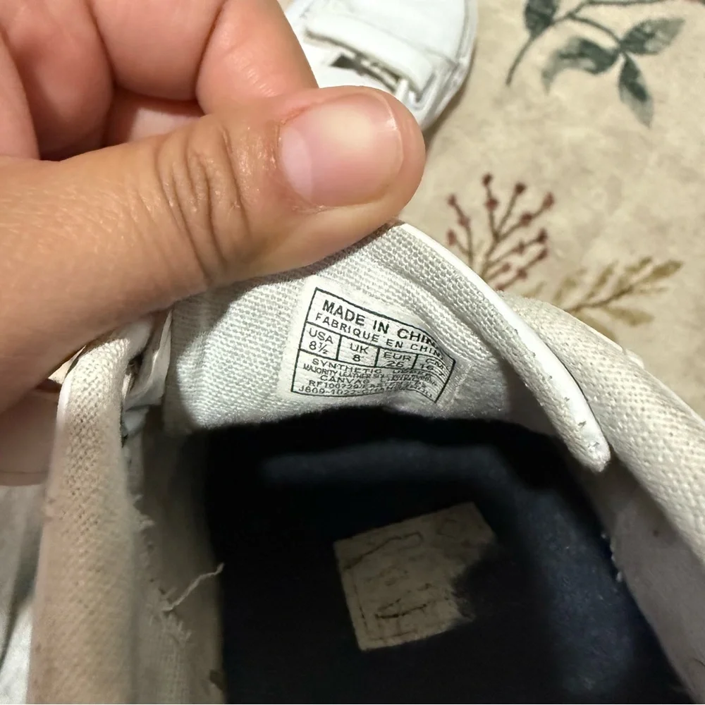 Polo Ralph Lauren Hook & Loop Toddler Boys Easten II EZ White /Blue Sneakers 8.5